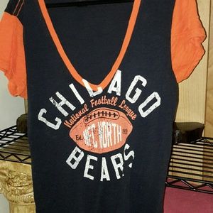 Chicago Bears v neck t shirt